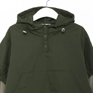 Layered nylon parka