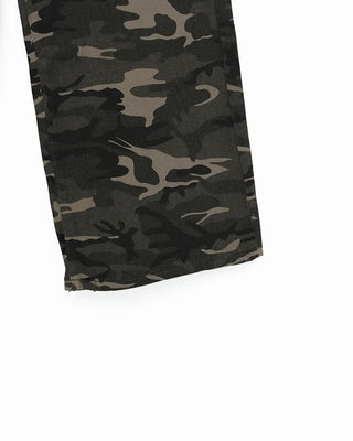 Military wide-leg pants