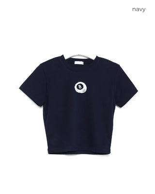 8 Ball Stamp Lettering Half T-Shirt