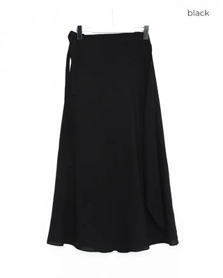 Wrap long skirt