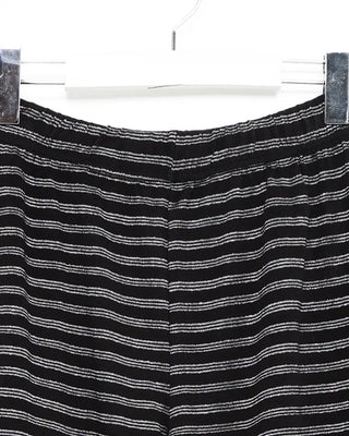 Striped elastic waist pants