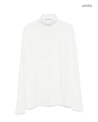 Turtleneck long-sleeved T-shirt