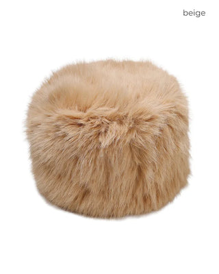 Fur knit beanie