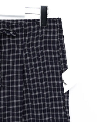 Super Wide Check Seersucker Pants