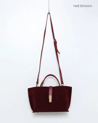 Suede Square Tote Bag