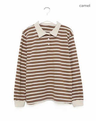 Striped Rugby Polo Shirt