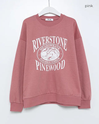WOOD print sweatshirt