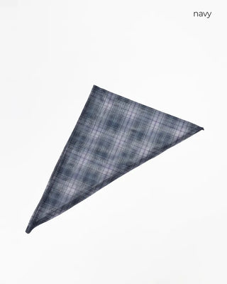 Checked sheer scarf