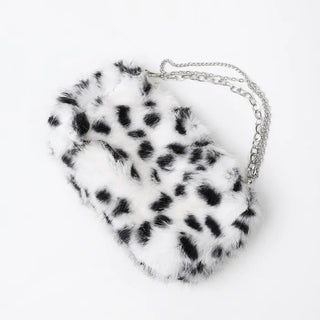 Leopard fur bag