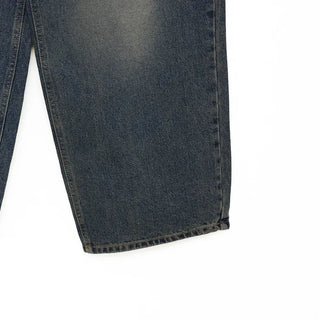 Balloon silhouette denim pants