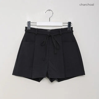 Belted shorts