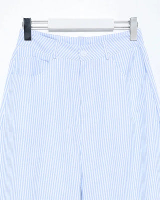 Striped Summer Cotton Wide Pants