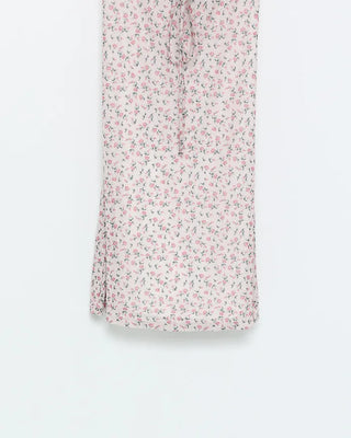 Flower pattern camisole mini dress