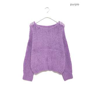 Loose-fit colored knit