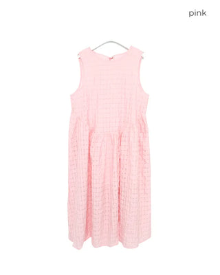Embossed long dress