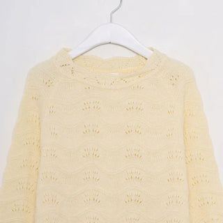 Perforated knit mini dress