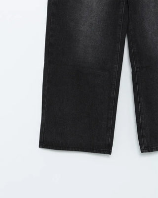 Vintage wide-leg denim pants