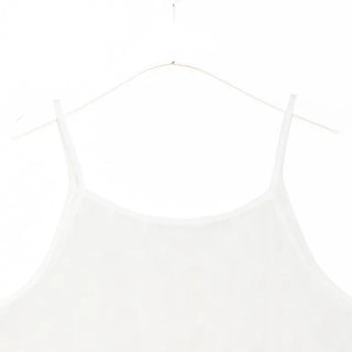 Layered sheer ribbon sleeveless top