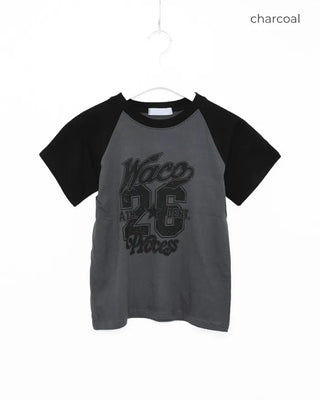 26 Print Raglan Half T-Shirt