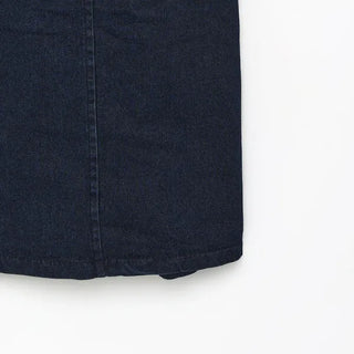 Back Shirred Open Denim Dress