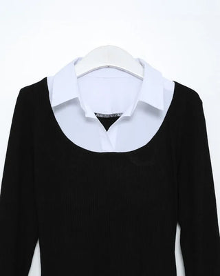 Shirt layered dress