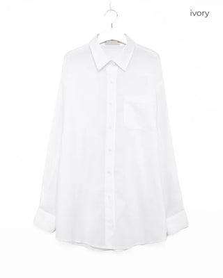 Sheer oversized shirt