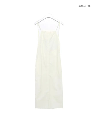 Backless long camisole dress