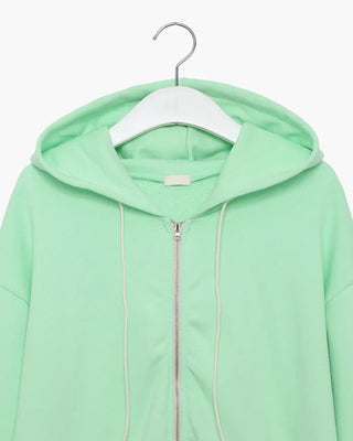 Color Point Zip Hoodie