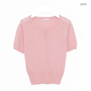 Mini button detail knit