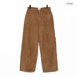 Corduroy wide-leg pants