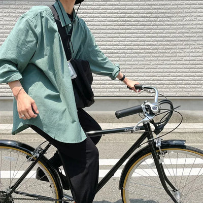 overfit cotton color shirts
