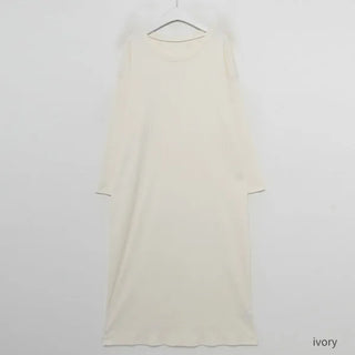 Simple ribbed long dress