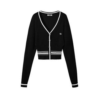 [NOTAWEAR] Stripe V-Neck Slim Fit Knit  Cardigan