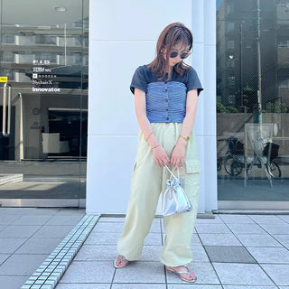 Side pocket nylon pants