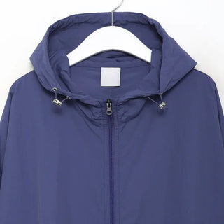 Hooded windbreaker