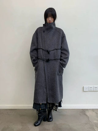 NEVERSEEZ Handmade Wool Blend Duffle Coat