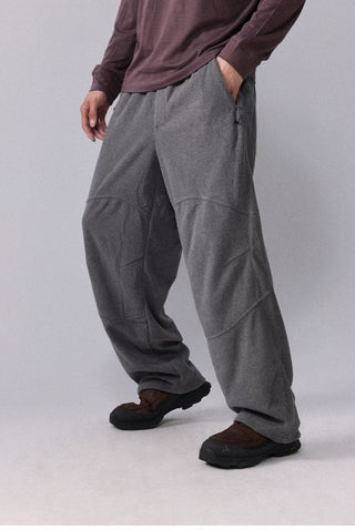 [Monterest] Fleece Wide Leg Drawstring Pants