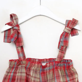 Checked camisole blouse