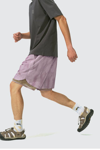 [Monterest] Tie-Dye Double Layer Running Shorts