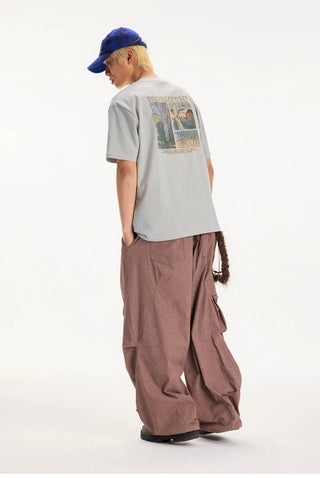 [Monterest] Washed Forest Print Relaxed Fit Tee
