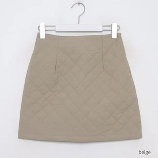 Quilted mini skirt