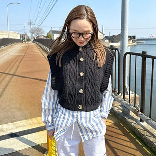 Striped loose shirt