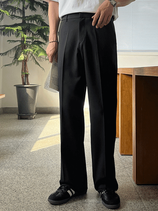 Ever Back Elastic Wide Slacks