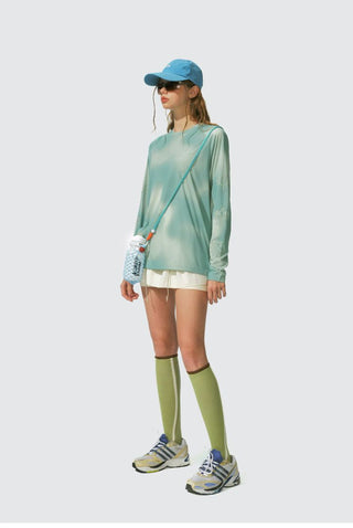 [Monterest] Tie-Dye Print Long Sleeve UPF50+ Tee