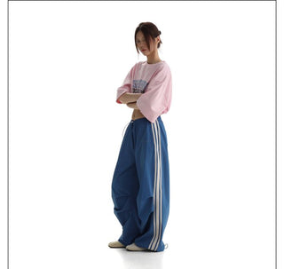 [MASONPRINCE] Side Stripe Parachute Pants