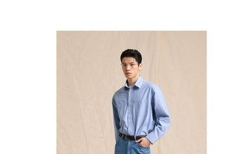 [CULTUM] Washed Cotton Work Shirt with Pockets