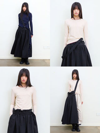 [NeverSeez] Jacquard Voluminous Skirt