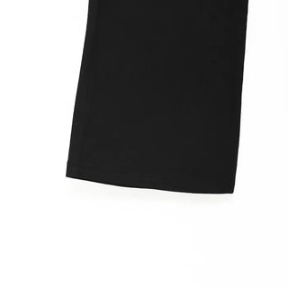 Pleated skirt, elastic waist pants
