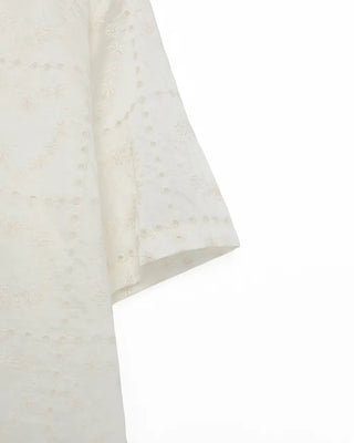 Heart embroidered shirt