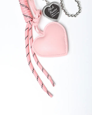 Heart Ribbon Chain Keyring